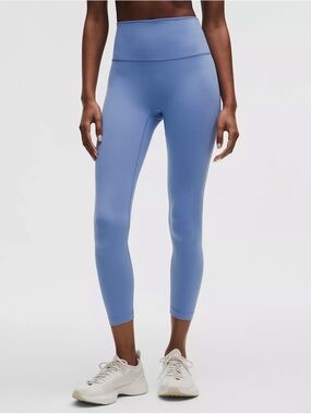 lululemon Wunder Train No Line High-Rise Tight 25” in Prep Blue
